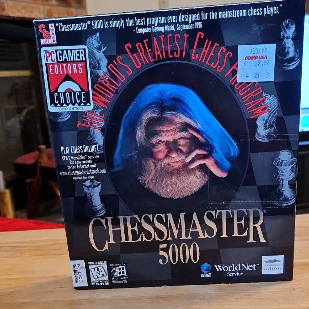 Chessmaster 5000 PC Game, Good Condition, Vintage, CD-Rom